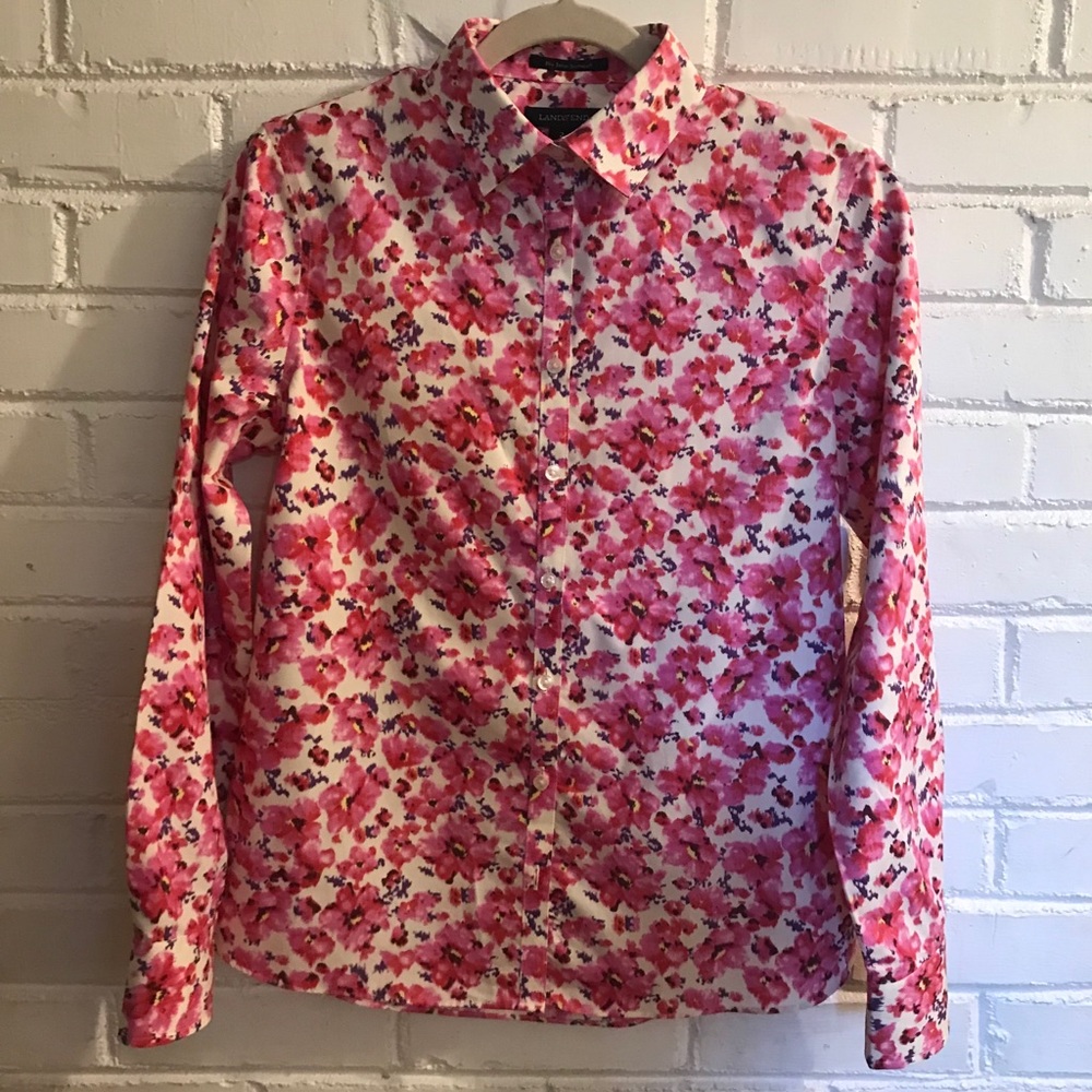 Floral button down shirt